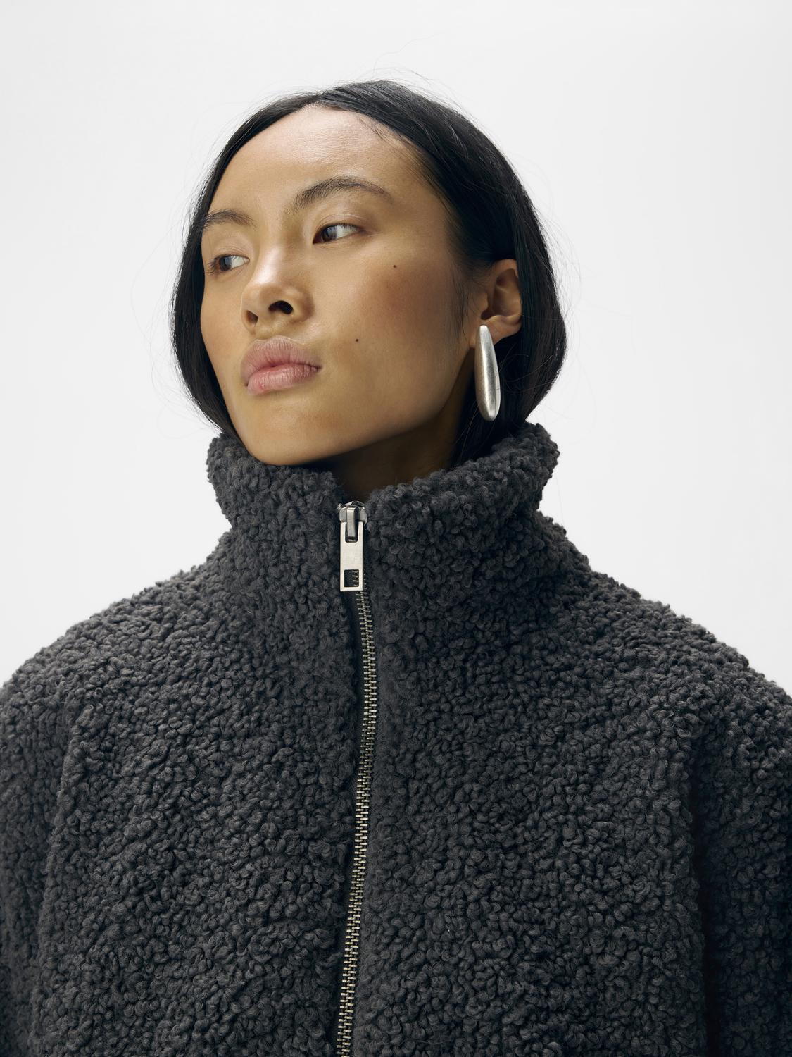 OBJFREYA Jacket - Dark Grey Melange - VERO MODA & VILA Bergvik